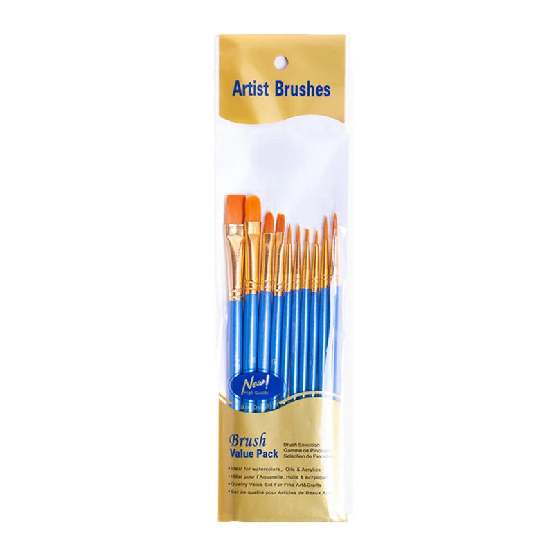 Kit com 10 pincéis profissionais Premium