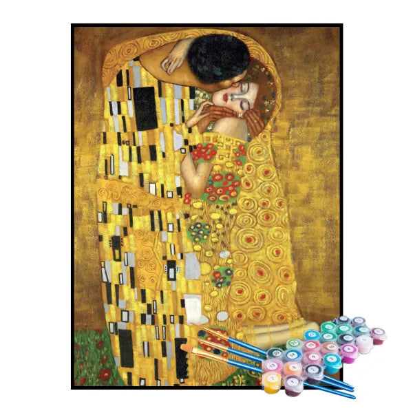Kit de Pintura Numerada - O Beijo, Gustav Klimt