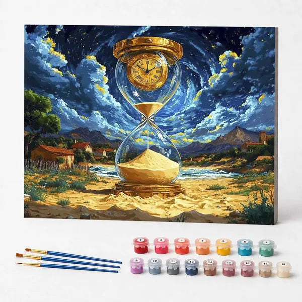 Kit de Pintura Numerada - A Ampulheta da Vida