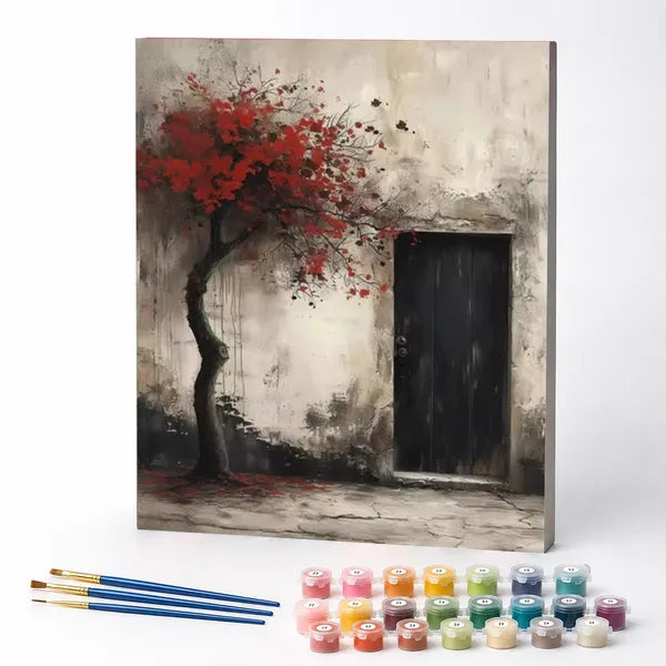 Kit de Pintura Numerada - A Árvore Vermelha