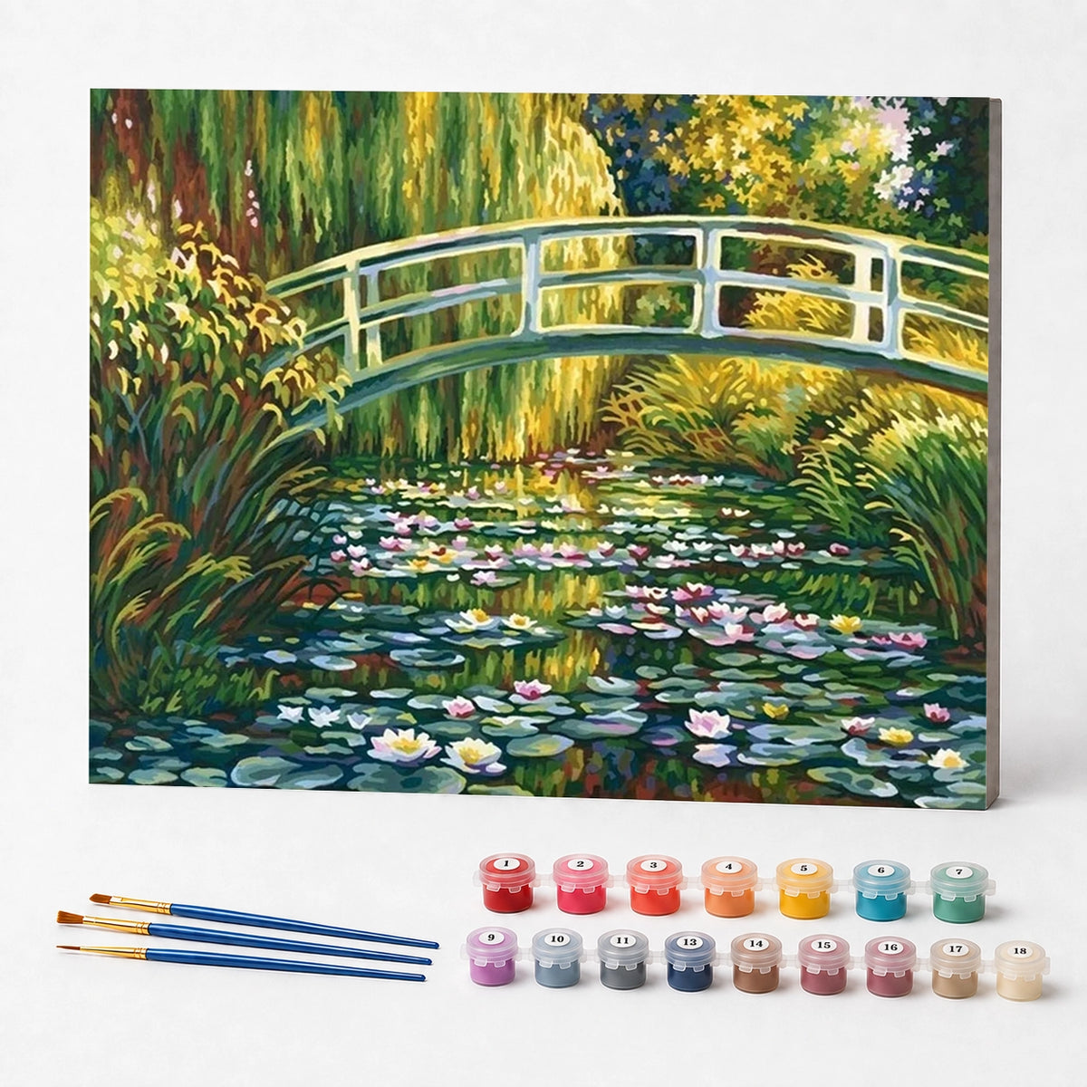 Kit de Pintura Numerada - A Ponte Japonesa, Claude Monet