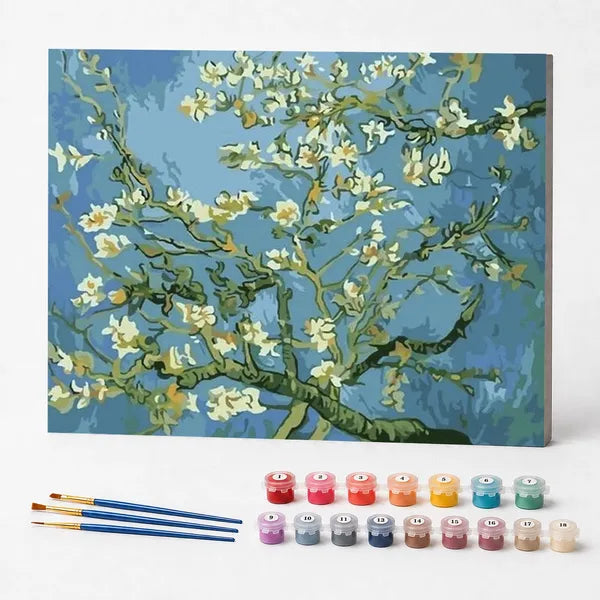 Kit de Pintura Numerada - Amendoeira em Flor, Van Gogh