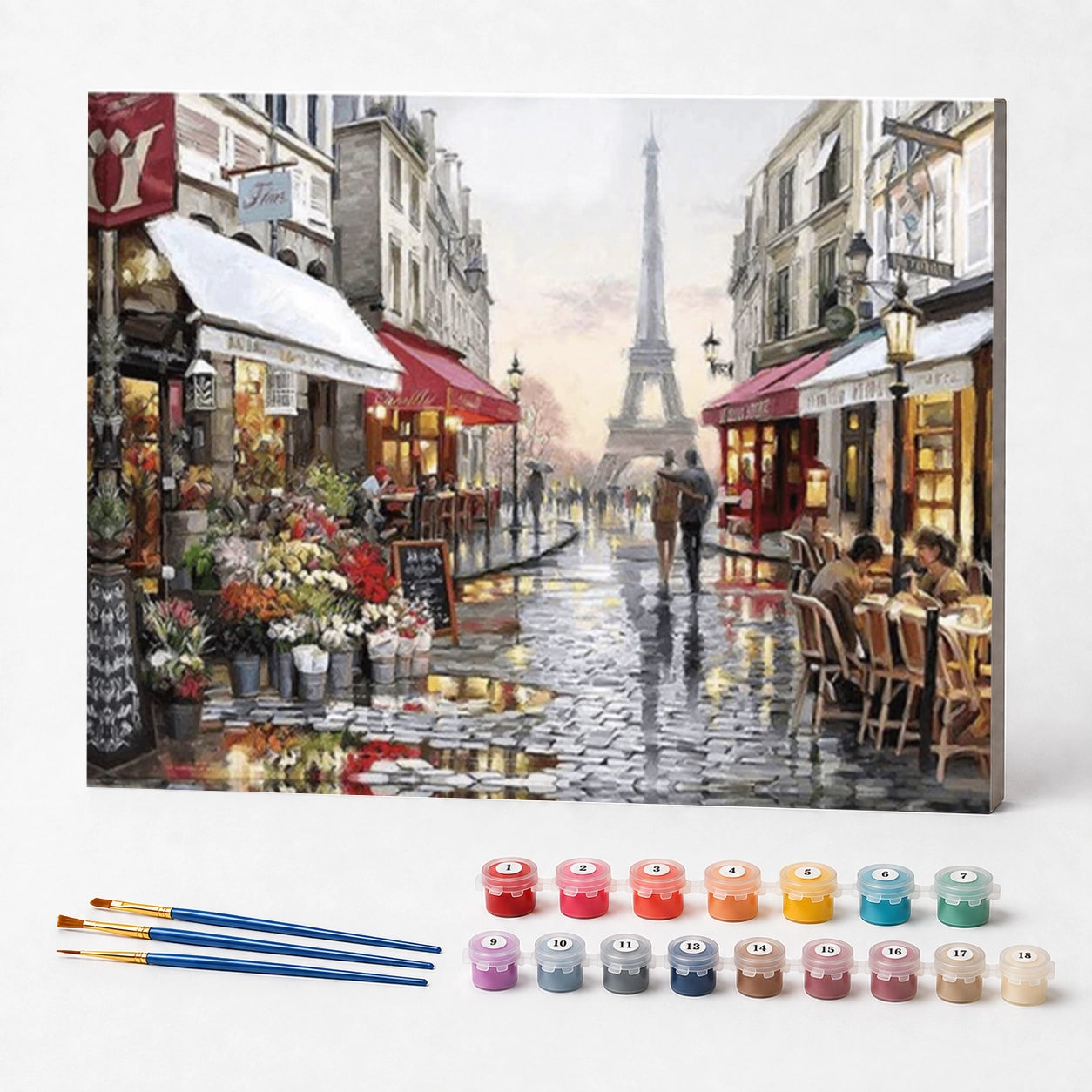 Kit de Pintura Numerada - Amor em Paris