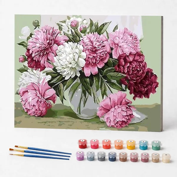 Kit de Pintura Numerada - As Flores