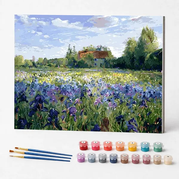 Kit de Pintura Numerada - Campo Florido