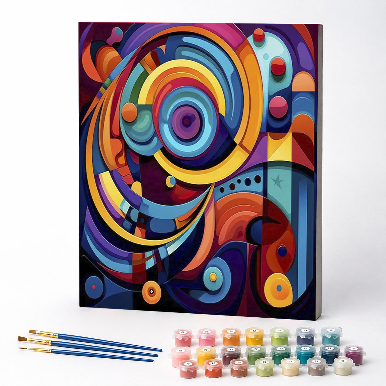 Kit de Pintura Numerada - Formas Coloridas