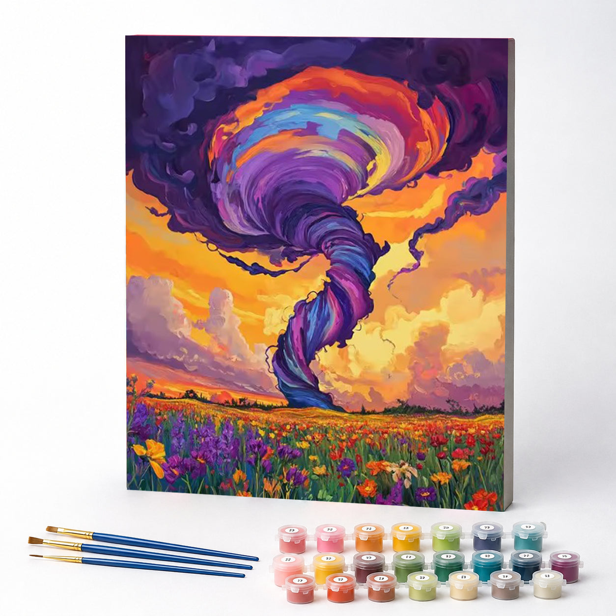 Kit de Pintura Numerada - Furacão Violeta