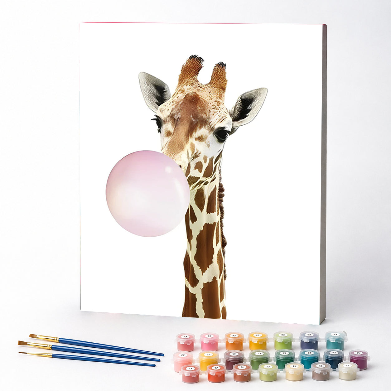 Kit de Pintura Numerada - Girafa com Chiclete
