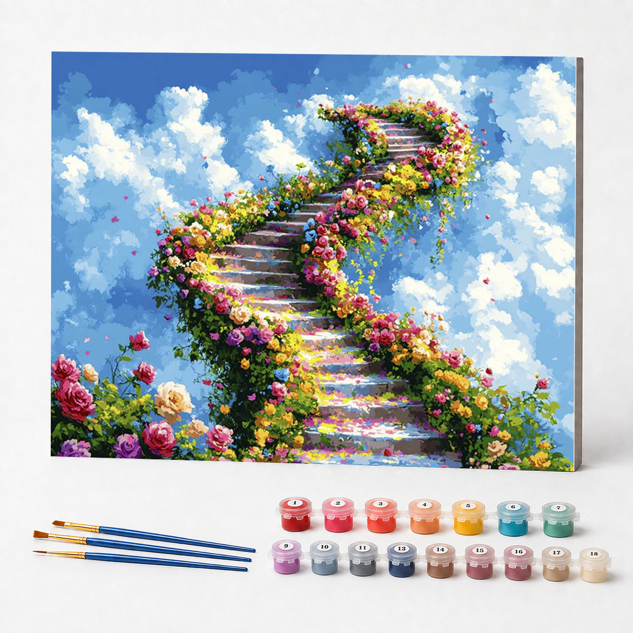 Kit de Pintura Numerada - O Caminho para o Céu