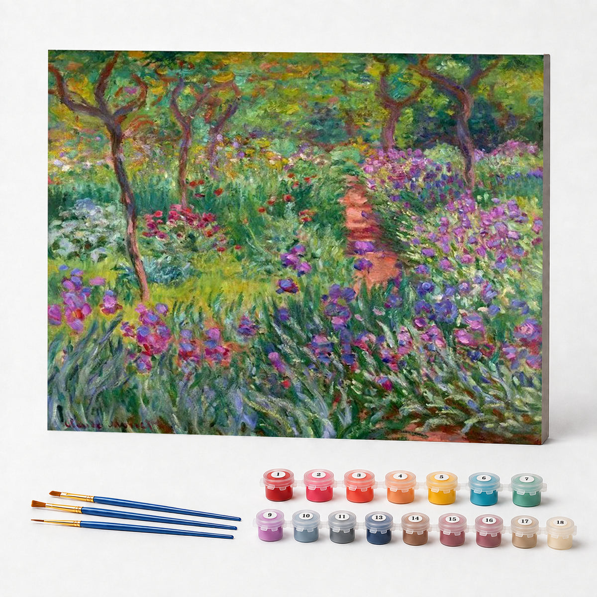 Kit de Pintura Numerada - O Jardim do Artista em Giverny, Claude Monet