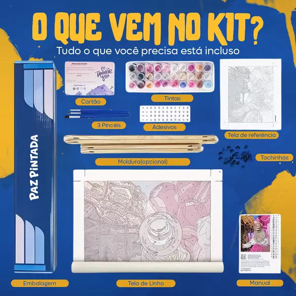 Kit de Pintura Numerada - Sacada na Grécia