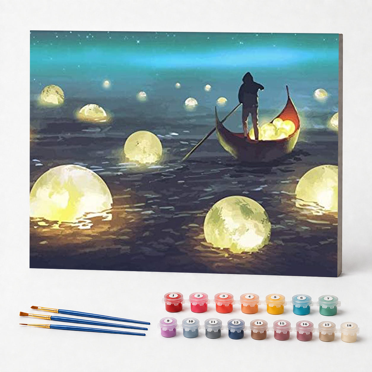 Kit de Pintura Numerada - Pescador de Luas