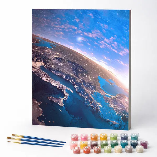 Kit de Pintura Numerada - Planeta Terra