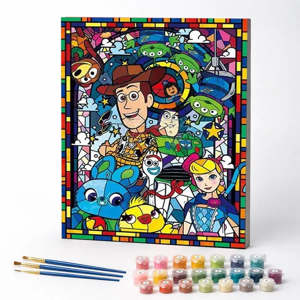 Kit de Pintura Numerada - Toy Story em Mosaico