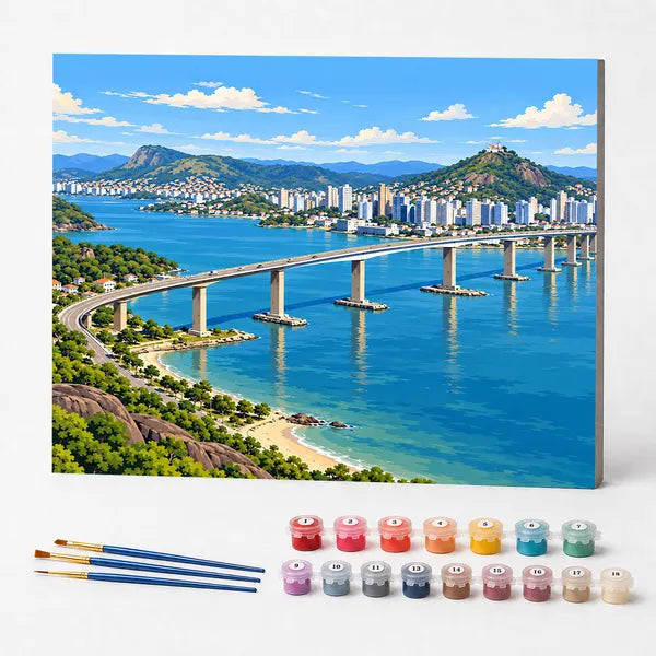 Kit de Pintura Numerada - Vitória, Espírito Santo