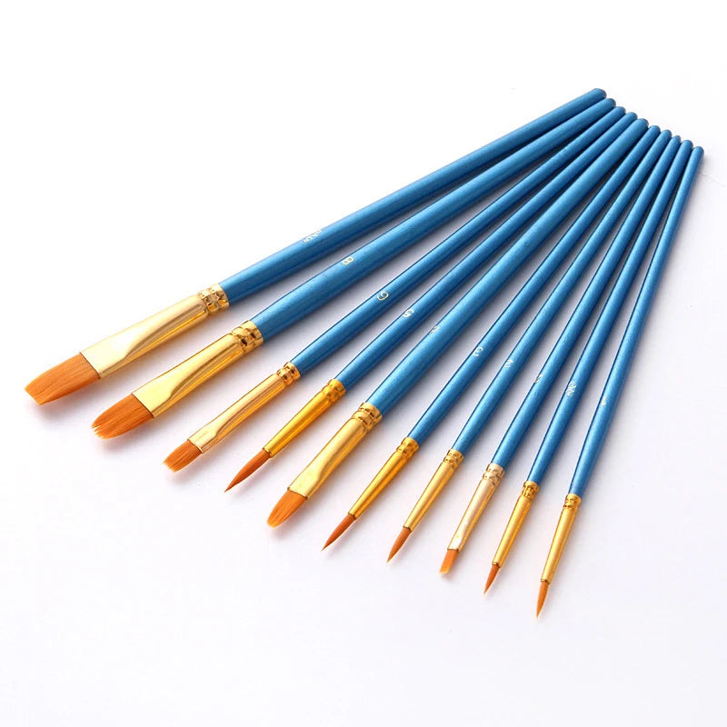 Kit com 10 pincéis profissionais Premium