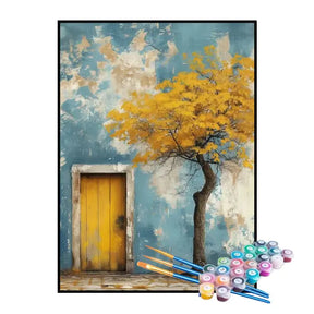Kit de Pintura Numerada - A Árvore Amarela