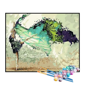 Kit de Pintura Numerada - A Bailarina Abstrata