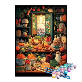 Kit de Pintura Numerada - A Cozinha