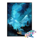 Kit de Pintura Numerada - A Galáxia Atrás das Montanhas