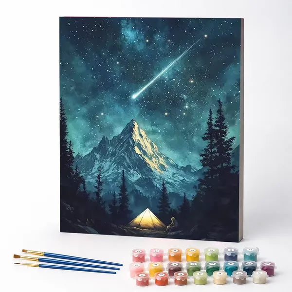 Kit de Pintura Numerada - A Galáxia Atrás das Montanhas