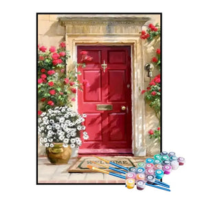 Kit de Pintura Numerada - A Porta Vermelha