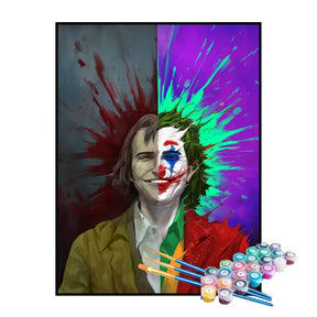 Kit de Pintura Numerada - As Duas Faces do Coringa