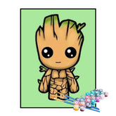 Kit de Pintura Numerada - Baby Groot