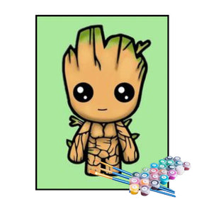 Kit de Pintura Numerada - Baby Groot
