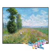 Kit de Pintura Numerada - Campos de Papoulas perto de Argenteuil, Claude Monet