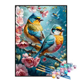 Kit de Pintura Numerada - Casal de Pássaros
