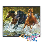 Kit de Pintura Numerada - Cavalos