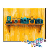 Kit de Pintura Numerada - Coleção de Câmeras Fotográficas