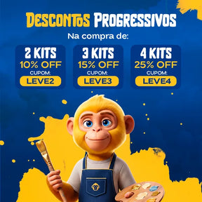 Kit de Pintura Numerada - Biblioteca