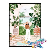 Kit de Pintura Numerada - Férias no Resort