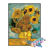 Kit de Pintura Numerada - Girassóis, Van Gogh