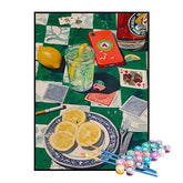 Kit de Pintura Numerada - Lanche e Jogo de Cartas
