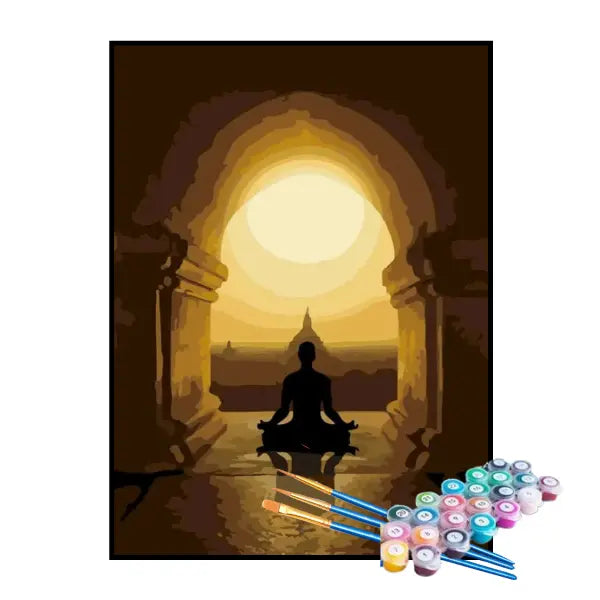 Kit de Pintura Numerada - Meditação Tranquila