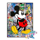 Kit de Pintura Numerada - Mickey Mouse Abstrato