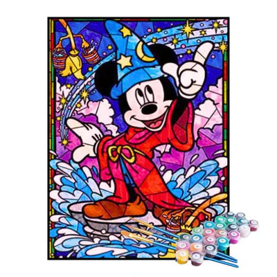 Kit de Pintura Numerada - Mickey em Mosaico