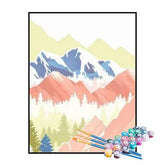 Kit de Pintura Numerada - Montanhas