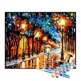 Kit de Pintura Numerada - Noite Iluminada