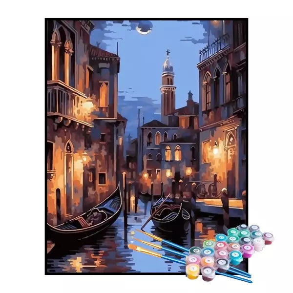 Kit de Pintura Numerada - Noite em Veneza