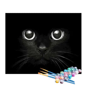 Kit de Pintura Numerada - O Fantástico Gato Preto