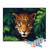 Kit de Pintura Numerada - O Jaguar na Selva