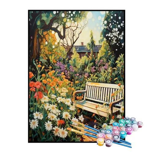 Kit de Pintura Numerada - O Jardim Florido