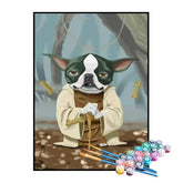 Kit de Pintura Numerada - O Mestre Buldogue Francês