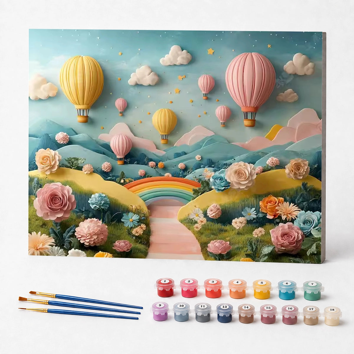 Kit de Pintura Numerada - O Caminho da Alegria