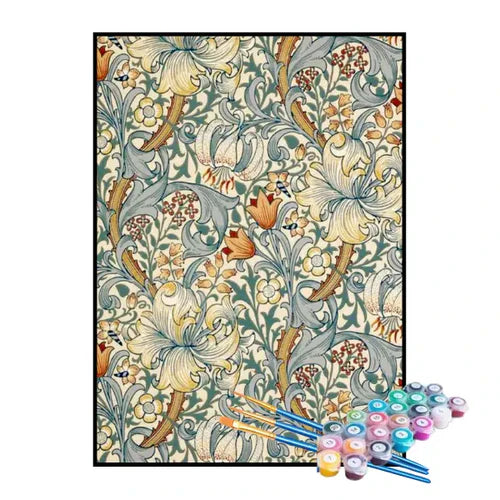 Kit de Pintura Numerada - Plantas e Flores
