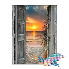 Kit de Pintura Numerada - Porta à Beira-Mar